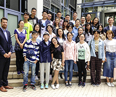 Chinese students attending the UIBE Summer School at ZEW 