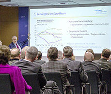 Chair of the German Council of Economic Experts, Professor Christoph M. Schmidt, during his speech at ZEW.