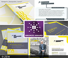 ZEW-Jahresbericht erneut mit internationalem Designpreis ausgezeichnet