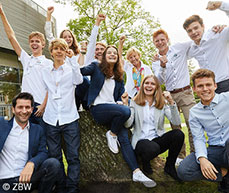 Das ZEW-Siegerteam des Ökonomiewettbewerbs YES! – Young Economic Summit vom Vorjahr