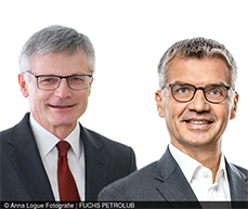 Dr. Georg Müller (links im Bild) übergibt den Vorstandsvorsitz an Nachfolger Dr. Ralph Rheinboldt.