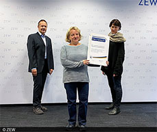 ZEW Mannheim has received the TOTAL E-QUALITY award for the third time, this year with an additional award for diversity.