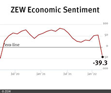 The ZEW Indicator of Economic Sentiment Stands at minus 39.3 Points