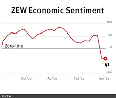 The ZEW Indicator of Economic Sentiment Stands at Minus 41.0 Points