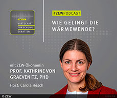Minimum requirements for replacing heating systems might help in advancing the heat transition. In the latest episode of the #ZEWPodcast hosted by Carola Hesch, Professor Kathrine von Graevenitz talks about her research findings on the heat transition.